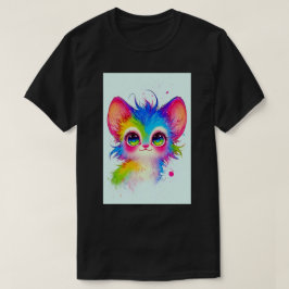 Süße Magie Rave Katze japanische Anime Kunst 01 T-Shirt