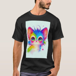 Süße Magie Rave Katze japanische Anime Kunst 01 T-Shirt