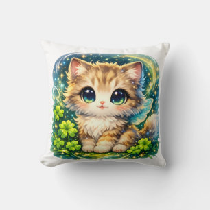 Süße Magische Katzenkissen Kawaii Fantasy Cat Cu Kissen