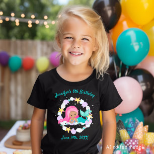 Süße magische Meerjungfrau Ehrengast Geburtstag T-Shirt