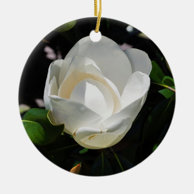 Süße Magnolie Keramikornament (Vorne)