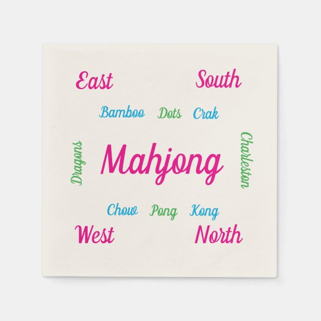 Süße Mahjong-Servietten  Serviette (Vorderseite)