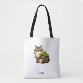 Süße Maine Coon Katze Individueller Name Personali Tasche