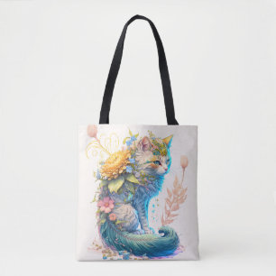 Süße majestätische Katzen-Illustration Tasche