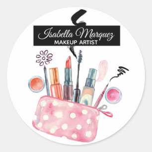 Süße Make-up-Künstlertasche Aufkleber