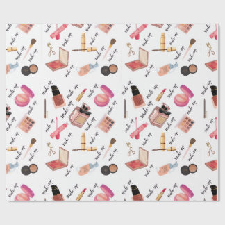 Süße Make-up- und Kosmetik-Muster-Verpackungspapie Geschenkpapier