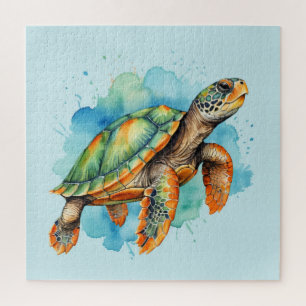 Süße Mal-Schildkröte