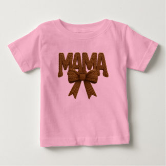 Süße Mama-Bow Rosa Kleinkind-T-Shirt | Stylische M Baby T-shirt