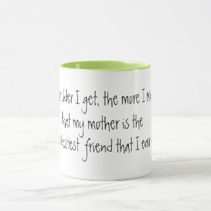 Süße Mama, die beste Freundin - Geschenkidee zum M Tasse