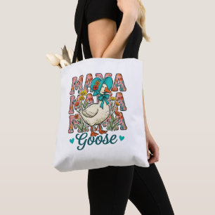Süße Mama-Gans-Wortkunst Tasche