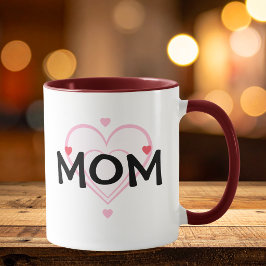 Süße MAMA Herz Rot Personalisieren Tasse