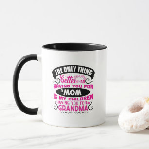Süße Mama Oma Wortkunst Tasse