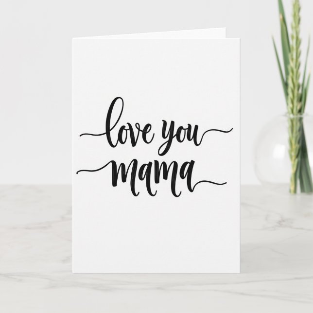 Süße Mama Script Karte (Vorderseite)