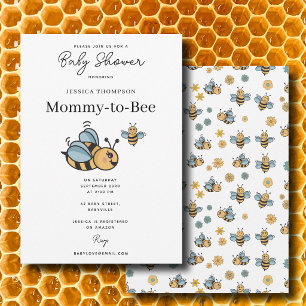 Süße Mami zur Honigbiene Baby Shower Thema Einladung