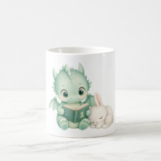 Süße Märchenbuch-Baby-Drache-Häschen-Lesebuch Kaffeetasse