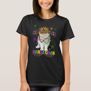 Süße Mardi Gras Katze Exotische Kurzhaar-Maske Per T-Shirt