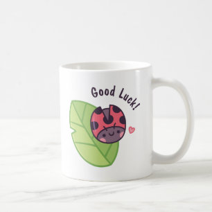 Süße Marienkäfer-Kritzelei Viel Glück Kaffeetasse