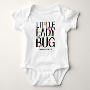 Süße Marienkäfer-Rosa-Mädchen-Baby-Party Baby Strampler