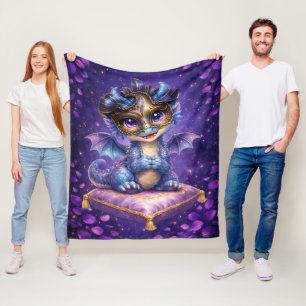 Süße Masken-Drache-Fliesdecke Fleecedecke