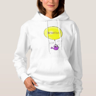 Süße Maus in Gießkanne mit Ballon Cartoon  Hoodie