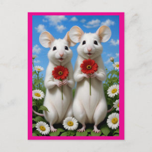 süsse Mäuse Postkarte