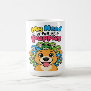 Süße Medusa-Welpen-Mythologische-Hunde Lustige Spo Kaffeetasse