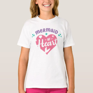 Süße Meerjungfrau Mit Herz Magische Meerjungfrauen T-Shirt