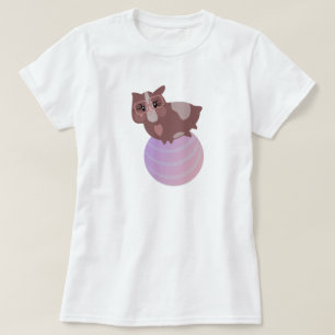 Süße Meerschweinchen beim Training T-Shirt