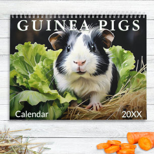 Süße Meerschweinchen Tierliebhaber Aquarell Monatl Kalender