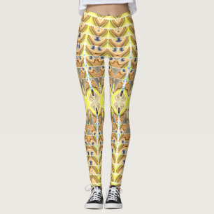 Süße mehrfarbige trendige "Ratti_Creative_Arts" Leggings