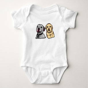 Süße Meme-Hunde Baby Strampler