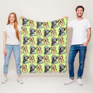 Süße Meme-Hunde Fleecedecke