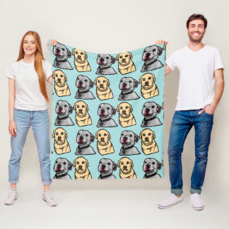 Süße Meme-Hunde Fleecedecke