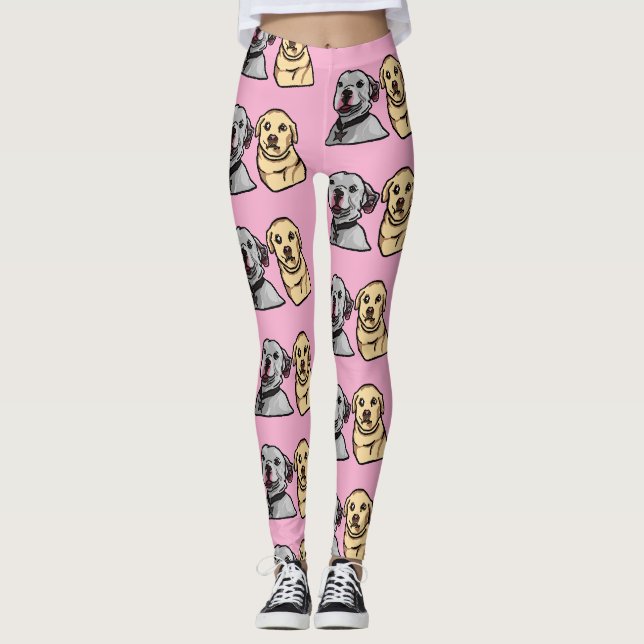 Süße Meme-Hunde Leggings (Vorderseite)