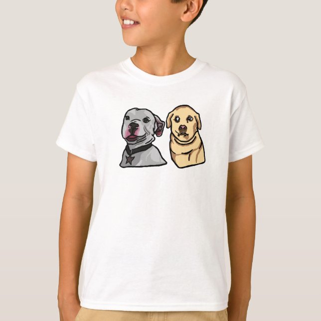 Süße Meme-Hunde T-Shirt (Vorderseite)