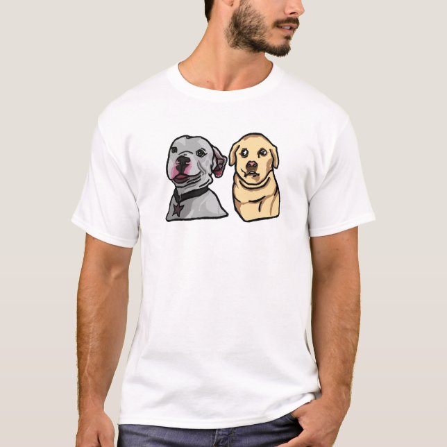 Süße Meme-Hunde T-Shirt (Vorderseite)