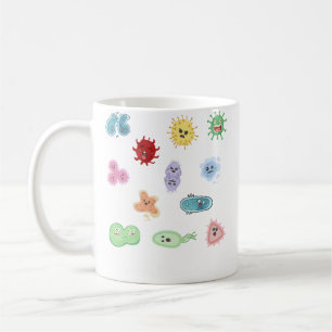 Süße Mikroben Bakterien Virus Ecoli Mikrobiologie Kaffeetasse
