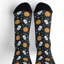 Süße Milch-und-Kekse-Socken