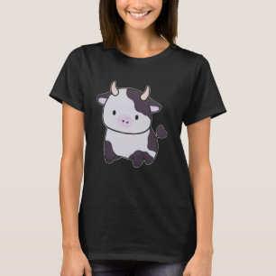 Süße Milchkuh Bulle Mit Hörnern Liebliches Rindvie T-Shirt