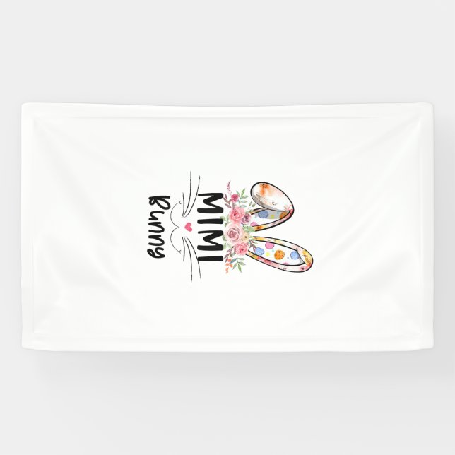 Süße Mimi-Hasen-T-Shirt Ostern Familie passend dra Banner (Horizontal)