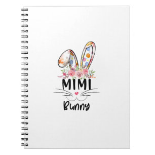 Süße Mimi-Hasen-T-Shirts Ostern Familie Matching-O Notizblock