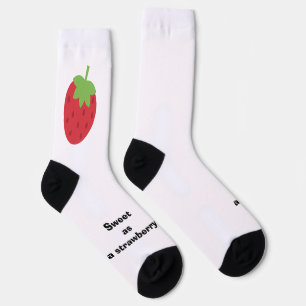 Süße Minimal-Himbeer-Socken Socken