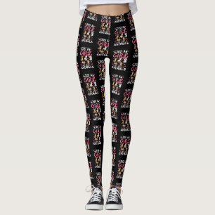 Süße minimalistische Katzenillustration Lustiger K Leggings