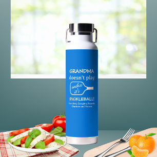 Süße minimalistische Oma Pickleball lustiger Humor Trinkflasche