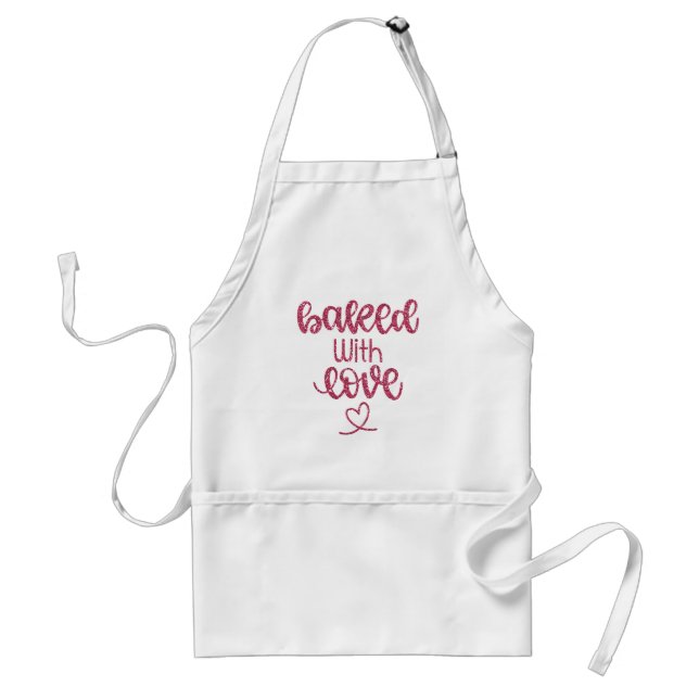 Süße 'Mit Liebe Gebacken' Backapron Schürze (Vorne)