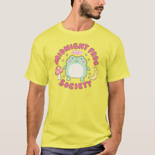 Süße Mitternachts-Frosch-Gesellschaft Kawaii Paste T-Shirt