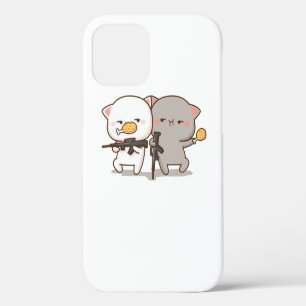 Süße Mochi-Pfirsich-Katze iPhone 12 Hülle