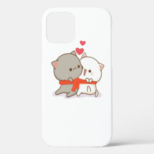 Süße Mochi-Pfirsich-Katze iPhone 12 Hülle