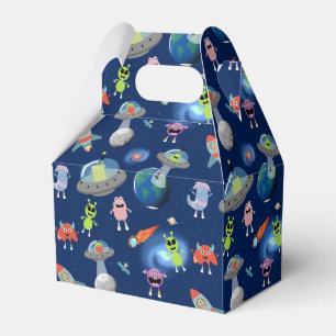 Süße moderne Alien-Monster Weltraum-Kinder-Muster Geschenkschachtel