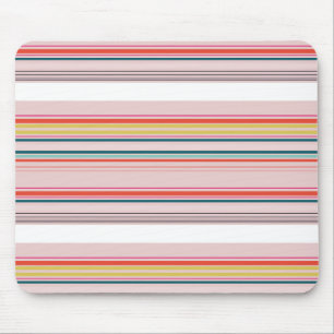 Süße moderne farbenfrohe Streifen Mousepad